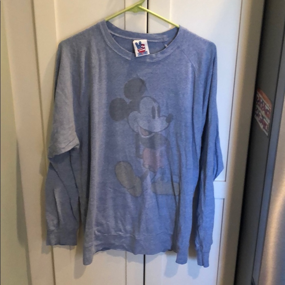 Junk Food Distressed Mickey Mouse Sweatshirt